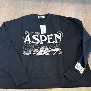 Aspen Colorado Black Sweater WE WORE WHAT